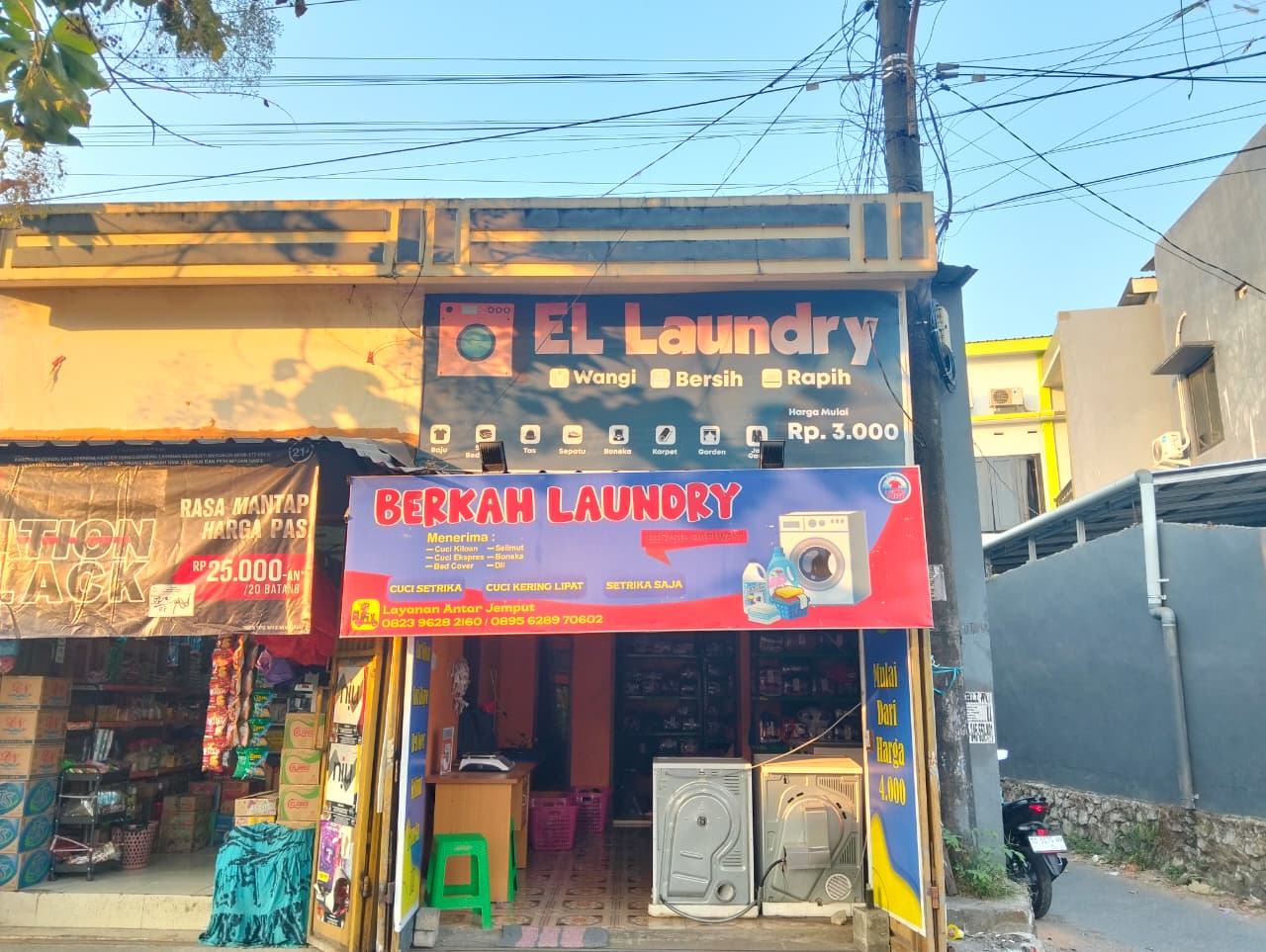 Tampak depan Berkah Laundry